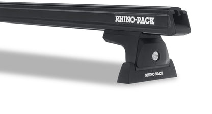 Kit de 3 barres de toit noires RHINO-RACK, 1650mm, pour Iveco Daily H1 2015+ avec pieds RLT600 Ditch Mount.