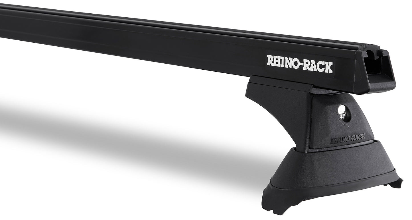 Kit 3 barres de toit RHINO-RACK Sportz 1650mm pour Toyota Hiace 2019+, barres de toit robustes pour chargement sécurisé.