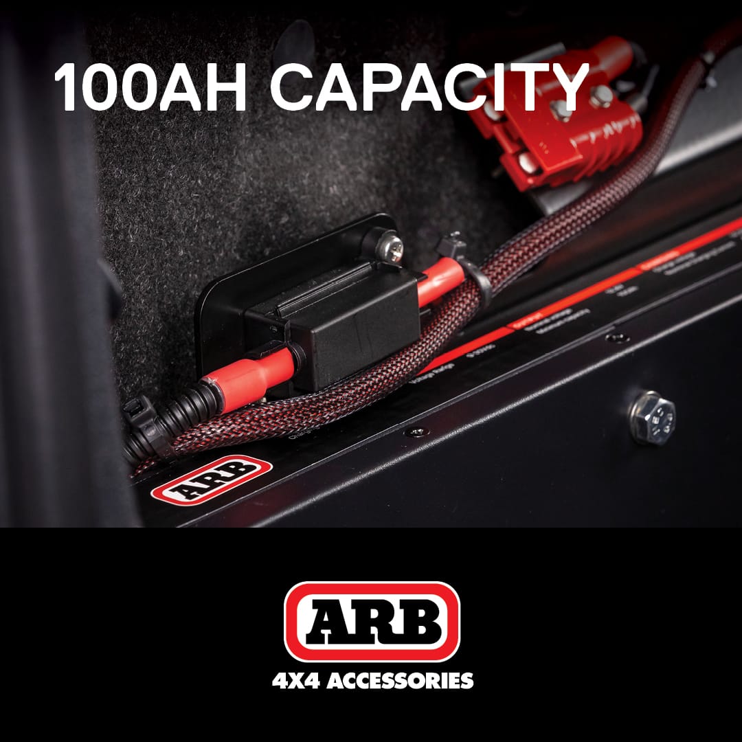 Batterie ARB Slimline 100Ah LiFePO4 avec chargeur DC-DC 40A sur Xperts4x4 Accessoires 4x4 Off-Road