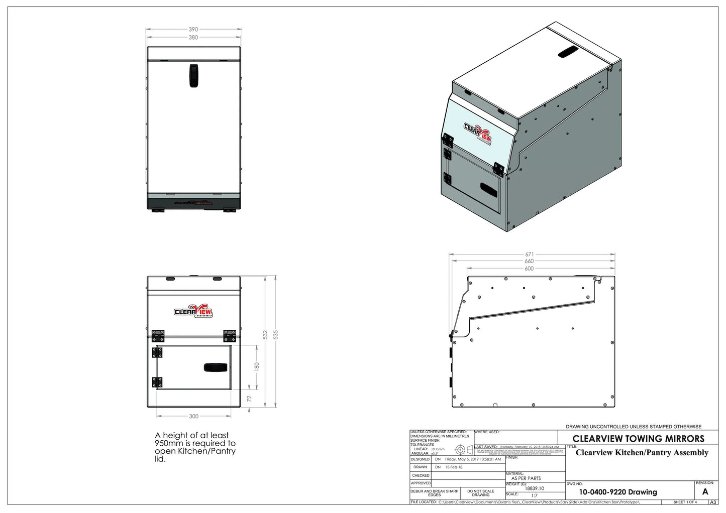 Bloc Cuisine Modulaire Depliable ClearView | 4x4 & Pickup sur Xperts4x4 Accessoires 4x4 Off-Road
