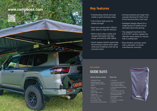 Cabine de Douche CAMPBOSS - BOSS Nudie Shower Tent sur Xperts4x4 Accessoires 4x4 Off-Road