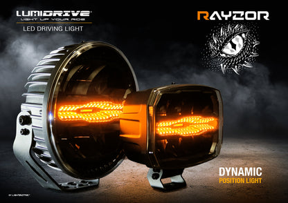 Feu Longue Portée LED Lumidrive Rayzor 9 – Puissance & Style sur Xperts4x4 Accessoires 4x4 Off-Road