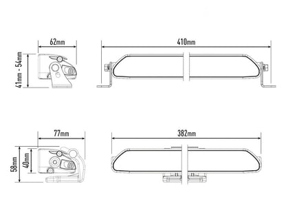 Barre LED de position LAZER LAMPS Linear-12 Elite, éclairage LED puissant de 8100 lm pour véhicule tout-terrain.