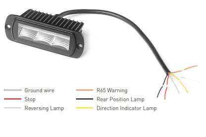 LUMIDRIVE ADVERTISOR - Feu LED Signalisation Arrière Étanche sur Xperts4x4 Accessoires 4x4 Off-Road