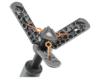 OuTask Lampe Télescopique LED Outdoor 720° - Jaune Désert sur Xperts4x4 Accessoires 4x4 Off-Road