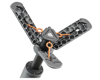 OuTask Lampe Télescopique LED Outdoor 720° - Noire sur Xperts4x4 Accessoires 4x4 Off-Road