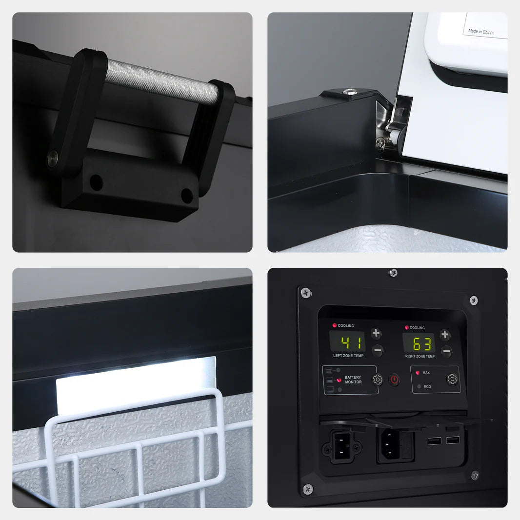 Refrigerateur/Congelateur ICECO 75L Double Compartiments - Gris sur Xperts4x4 Accessoires 4x4 Off-Road