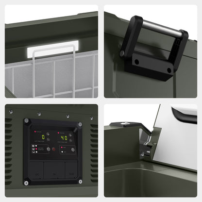 Refrigerateur/Congelateur ICECO 75L Double Compartiments - Vert sur Xperts4x4 Accessoires 4x4 Off-Road