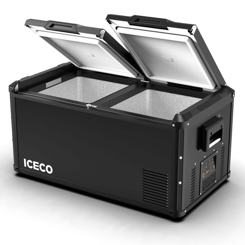 Refrigerateur/Congelateur ICECO 90L Double Compartiments - Noir sur Xperts4x4 Accessoires 4x4 Off-Road