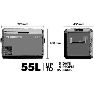 Réfrigérateur Dometic CFX3 55 - 55 L | Haute performance Off-Road sur Xperts4x4 Accessoires 4x4 Off-Road