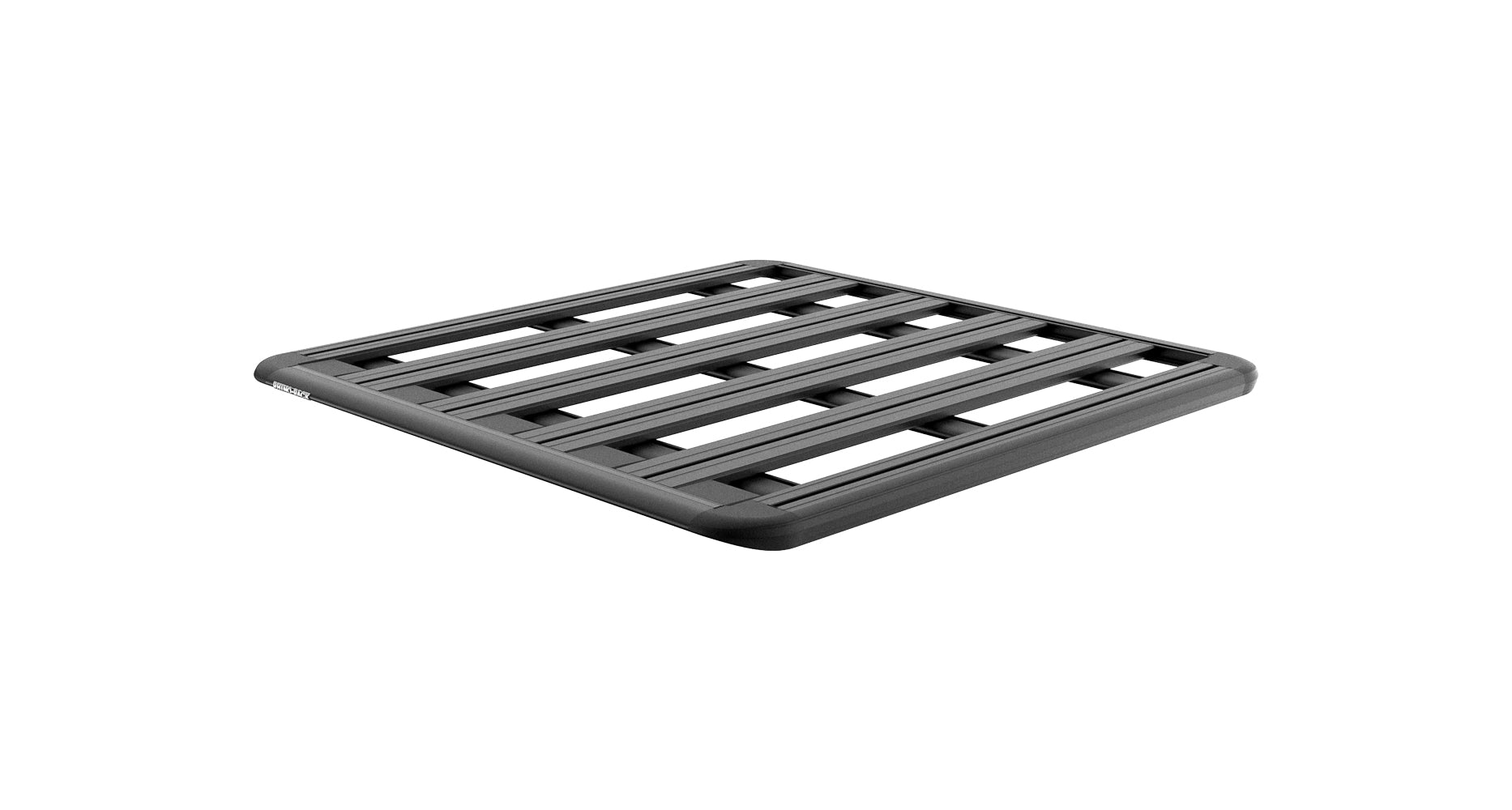 Galerie de toit Rhino-Rack Pioneer 6 pour Ford Ranger T6 T7 T8 Double Cab, 1300x1240mm, vue de face.