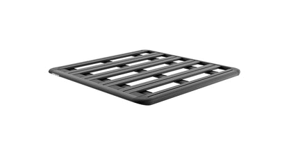 Galerie de toit Rhino-Rack Pioneer 6 pour Ford Ranger T6 T7 T8 Double Cab, 1300x1240mm, vue de face.