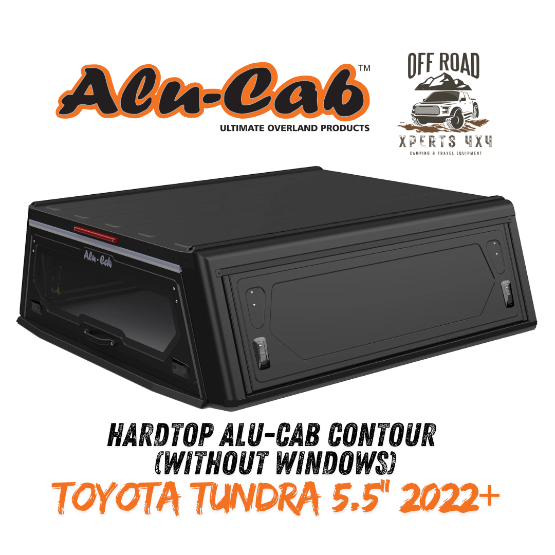 Hardtop Alu-Cab Contour Toyota Tundra 2022+ 5.5" CrewMax sur Xperts4x4 Accessoires 4x4 Off-Road