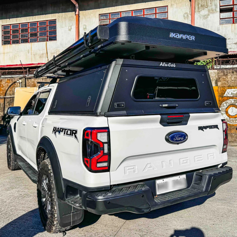 ford raptor roof top tent Hardtop Aluminium ALU-CAB Explorer 3 Ford Ranger/Raptor 2023+