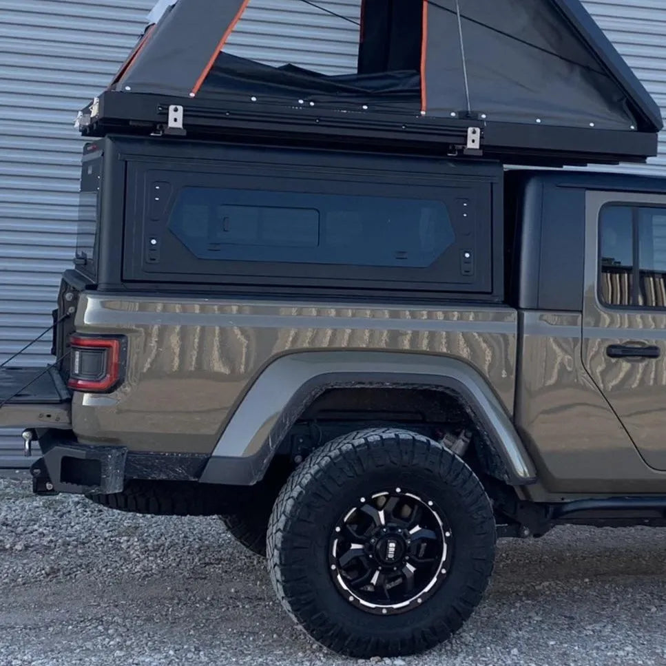 Hardtop Jeep Gladiator JT 2019+ | Alu-Cab Contour | Aluminium Noir sur Xperts4x4 Accessoires 4x4 Off-Road
