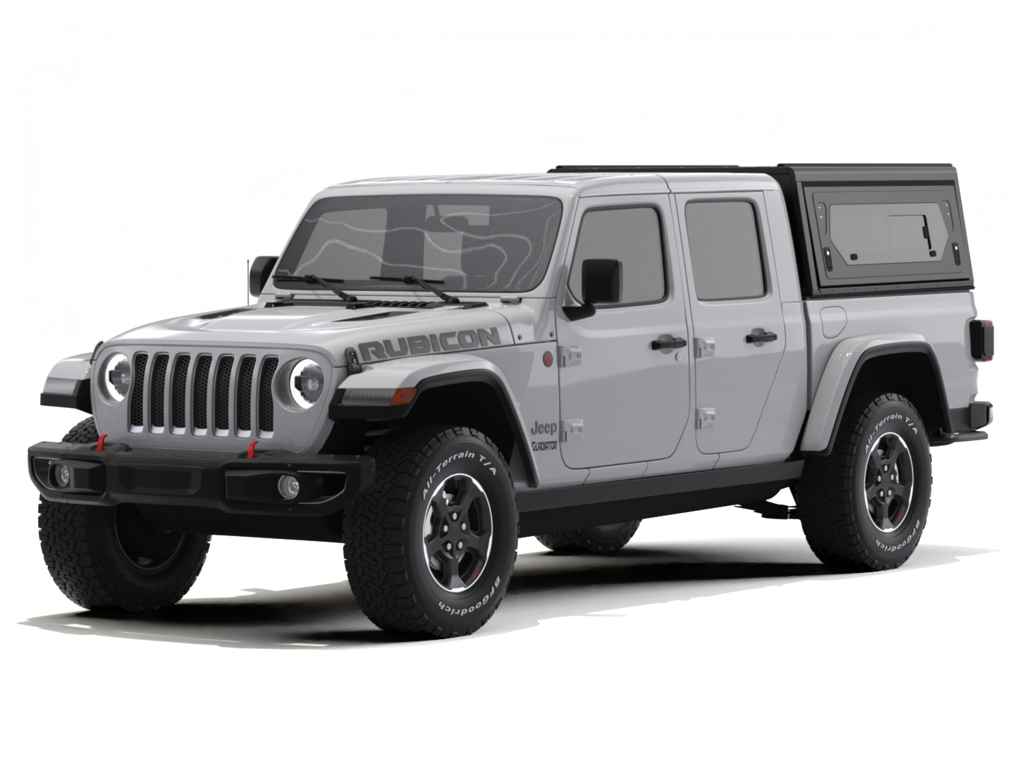Hardtop Jeep Gladiator JT 2019+ | Alu-Cab Contour | Aluminium Noir sur Xperts4x4 Accessoires 4x4 Off-Road
