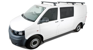 Kit 3 Barres de Toit Heavy Duty 1500mm Noir Rhino-Rack VW T5/T6 sur Xperts4x4 Accessoires 4x4 Off-Road