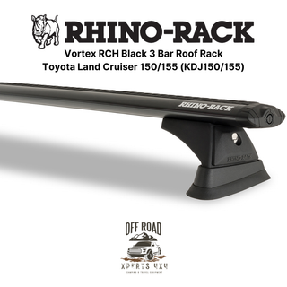 Kit 3x Barres de Toit Vortex - Toyota Land Cruiser 150/155 | RHINO-RACK sur Xperts4x4 Accessoires 4x4 Off-Road