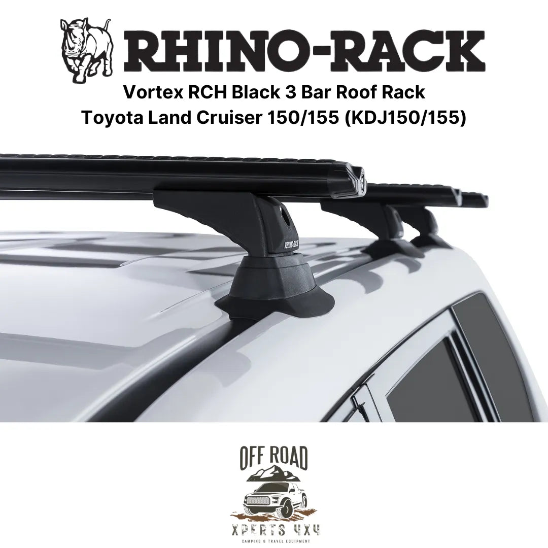 Kit 3x Barres de Toit Vortex - Toyota Land Cruiser 150/155 | RHINO-RACK sur Xperts4x4 Accessoires 4x4 Off-Road