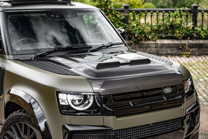 Capot Carbone Ventrilé KAHN Luxe - Defender 90/110/130 (2020+) sur Xperts4x4 Accessoires 4x4 Off-Road