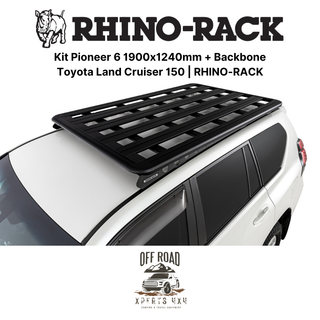 Kit Galerie de Toit 1900x1240mm avec Backbone | Toyota Land Cruiser 150 | RHINO-RACK sur Xperts4x4 Accessoires 4x4 Off-Road