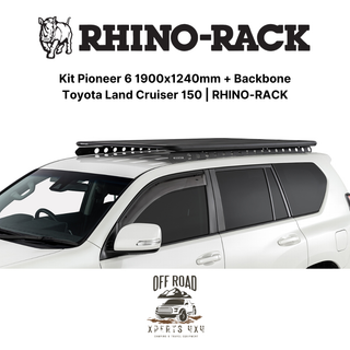 Kit Galerie de Toit 1900x1240mm avec Backbone | Toyota Land Cruiser 150 | RHINO-RACK sur Xperts4x4 Accessoires 4x4 Off-Road