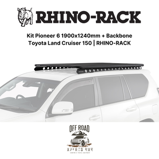 Kit Galerie de Toit 1900x1240mm avec Backbone | Toyota Land Cruiser 150 | RHINO-RACK sur Xperts4x4 Accessoires 4x4 Off-Road