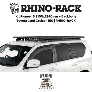 Kit Galerie de Toit 2100x1240mm avec Backbone | Toyota Land Cruiser 150 | RHINO-RACK sur Xperts4x4 Accessoires 4x4 Off-Road