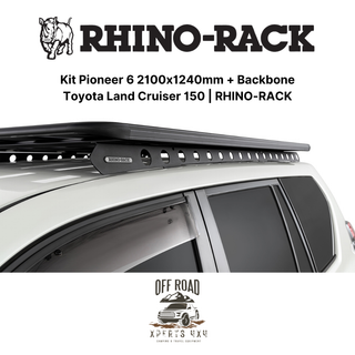 Kit Galerie de Toit 2100x1240mm avec Backbone | Toyota Land Cruiser 150 | RHINO-RACK sur Xperts4x4 Accessoires 4x4 Off-Road