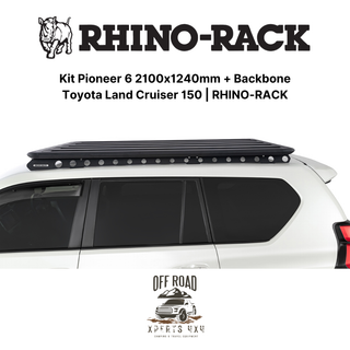 Kit Galerie de Toit 2100x1240mm avec Backbone | Toyota Land Cruiser 150 | RHINO-RACK sur Xperts4x4 Accessoires 4x4 Off-Road