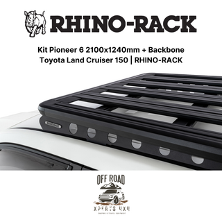 Kit Galerie de Toit 2100x1240mm avec Backbone | Toyota Land Cruiser 150 | RHINO-RACK sur Xperts4x4 Accessoires 4x4 Off-Road