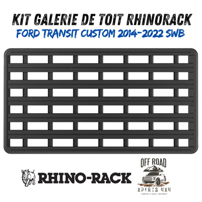 Kit Galerie de toit Ford Transit Custom SWB 2014-22 | RHINORACK | 2700mm x 1472mm sur Xperts4x4 Accessoires 4x4 Off-Road