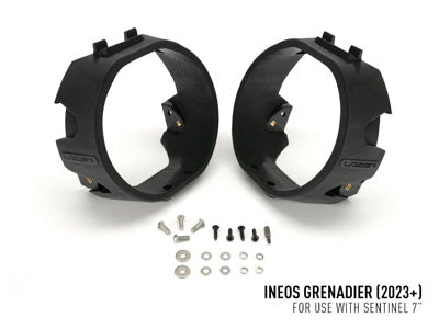Kit Calandre Ineos Grenadier (2023+) avec 2x Sentinel 7" Standard LAZER LAMPS sur Xperts4x4 Accessoires 4x4 Off-Road