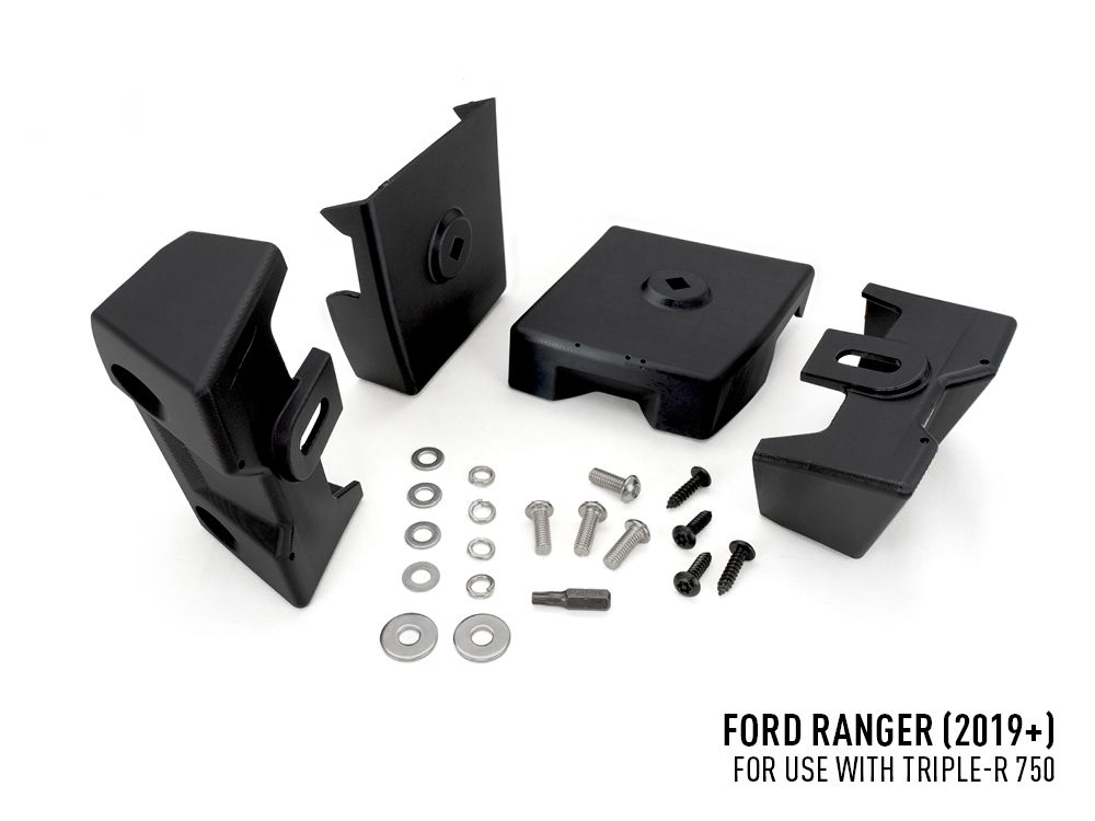 Pack LED Calandre LAZER LAMPS pour Ford Ranger 2019-2022, projecteurs LED modernes avec design élégant visible sur la calandre.