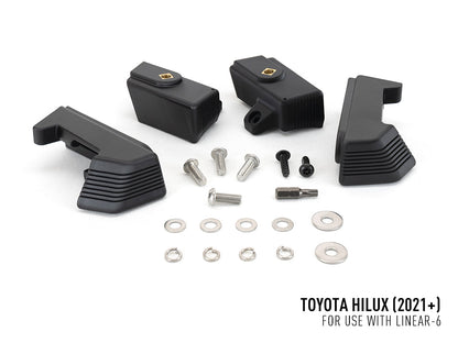 Pack LED Calandre LAZER LAMPS pour Toyota Hilux Revo avec phares LED intégrés, compatible avec le modèle Revo.