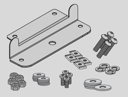 Fixations pour Panneau Solaire REDARC sur Galerie Rhino-Rack Pioneer sur Xperts4x4 Accessoires 4x4 Off-Road