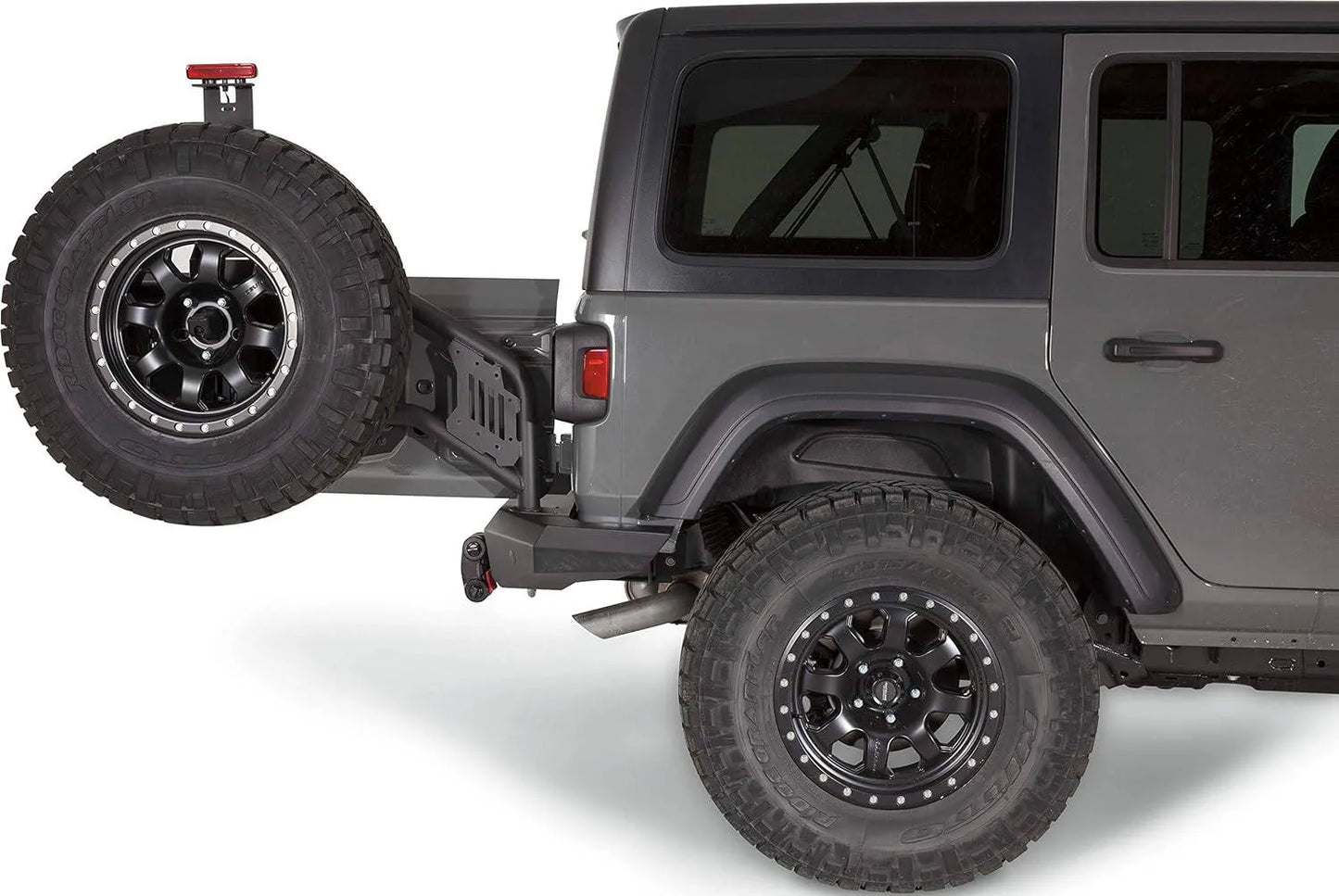 Porte Roue pour PC Arrière WARN Elite Jeep Wrangler JL 2018-2024 sur Xperts4x4 Accessoires 4x4 Off-Road