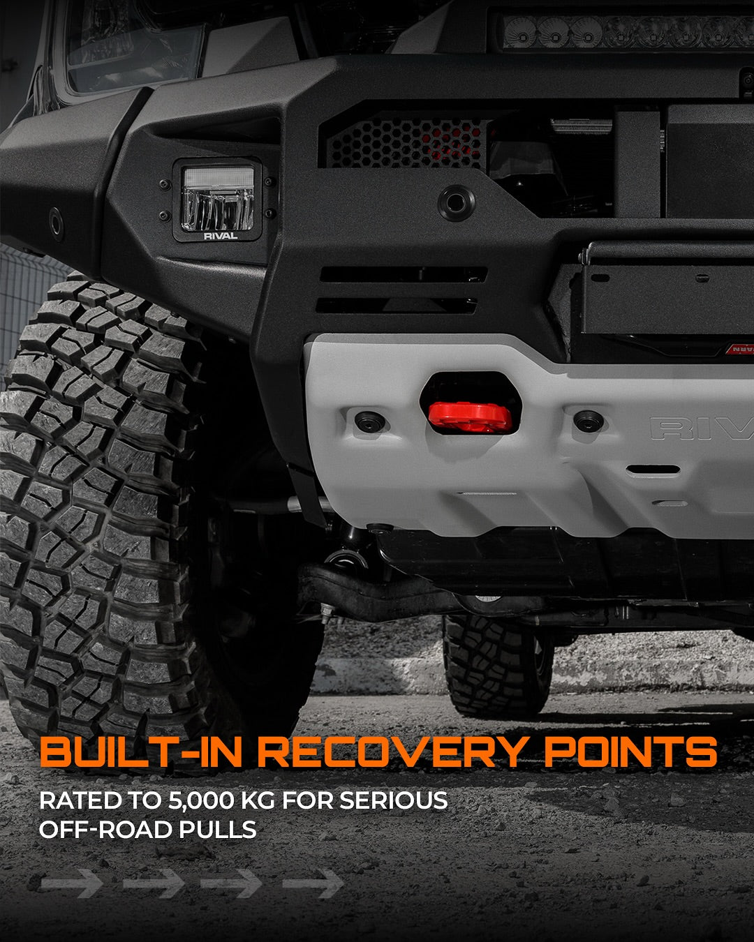 Pare-choc Avant GEN2 RIVAL Aluminium Ford Ranger 2023+ sur Xperts4x4 Accessoires 4x4 Off-Road