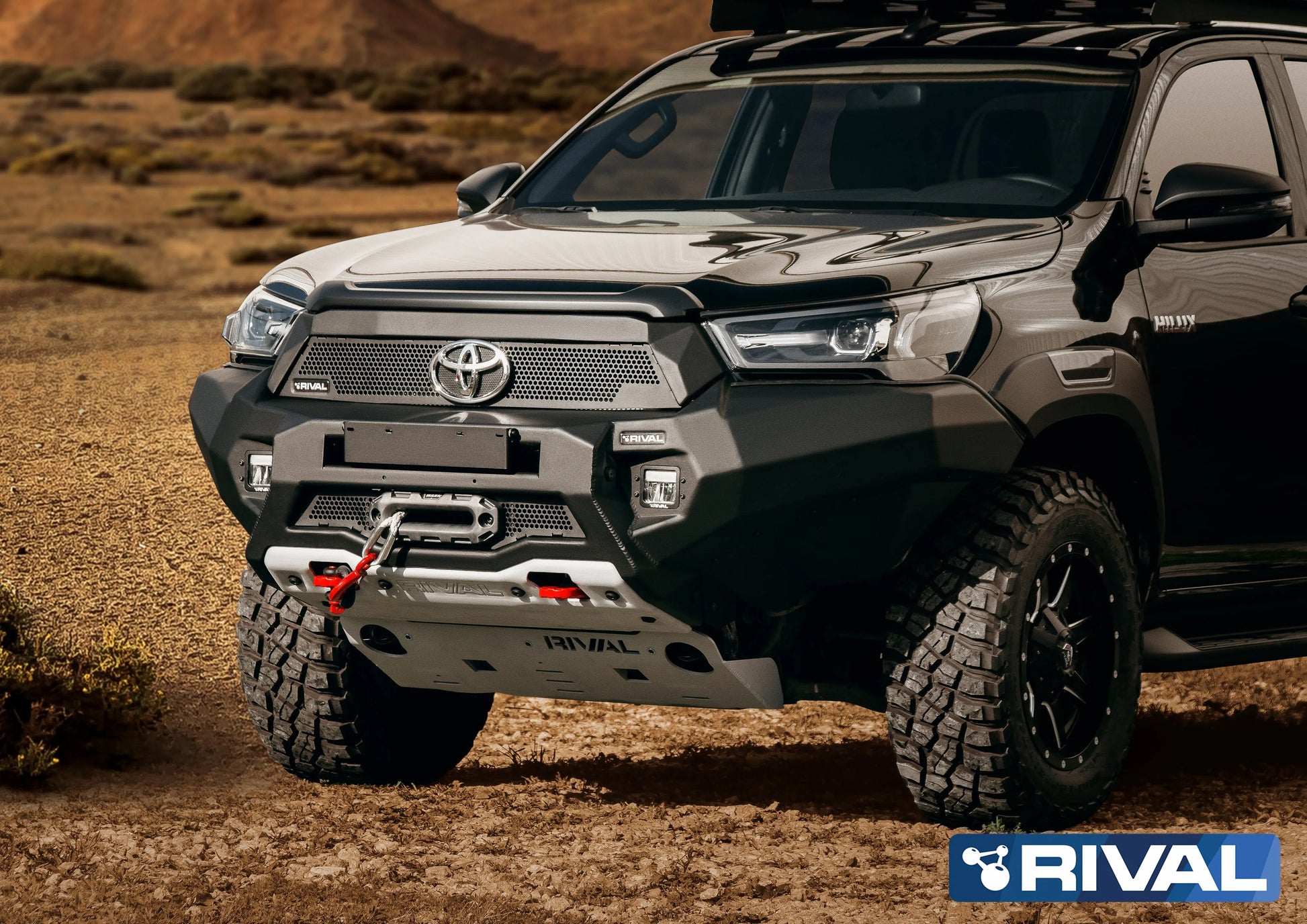Pare-choc Avant Rival Toyota Hilux 2021 a Present | Léger et Robuste sur Xperts4x4 Accessoires 4x4 Off-Road