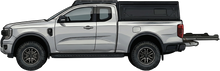 Plateau Coulissant Ford Ranger T9 Extra Cabine Predator Offroad sur Xperts4x4 Accessoires 4x4 Off-Road