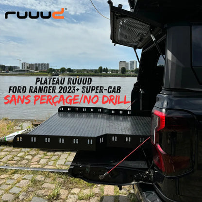 Plateau Coulissant RUUUD Ford Ranger 2023+ SUPER-CAB | Installation Sans Perçage sur Xperts4x4 Accessoires 4x4 Off-Road