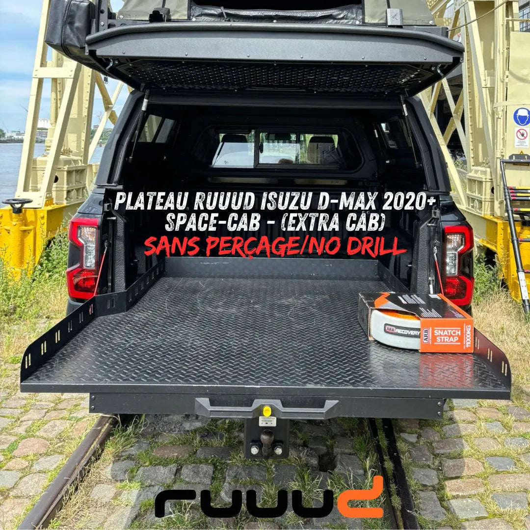 Plateau Coulissant RUUUD Isuzu D-Max 2020+ Space-Cab | Installation Sans Perçage sur Xperts4x4 Accessoires 4x4 Off-Road
