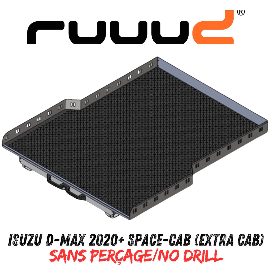 Plateau Coulissant RUUUD Isuzu D-Max 2020+ Space-Cab | Installation Sans Perçage sur Xperts4x4 Accessoires 4x4 Off-Road