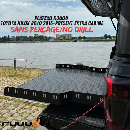 Plateau Coulissant RUUUD Toyota Hilux Revo 2016+ Extra Cab | Installation Sans Perçage sur Xperts4x4 Accessoires 4x4 Off-Road