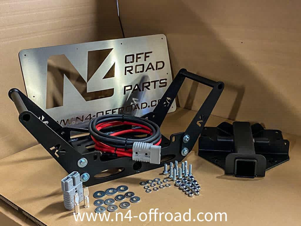 Berceau amovible platine de treuil 3.6T-5.4T - carré US 2" N4-Offroad sur Xperts4x4 Accessoires 4x4 Off-Road