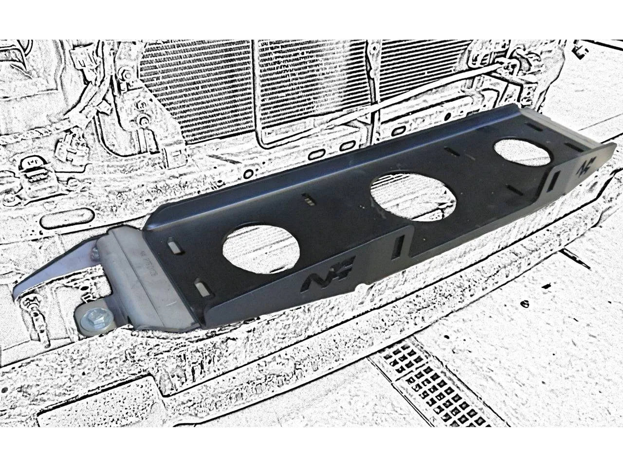 Platine de Treuil Toyota Prado 120/125 sur Pare-choc d'Origine sur Xperts4x4 Accessoires 4x4 Off-Road