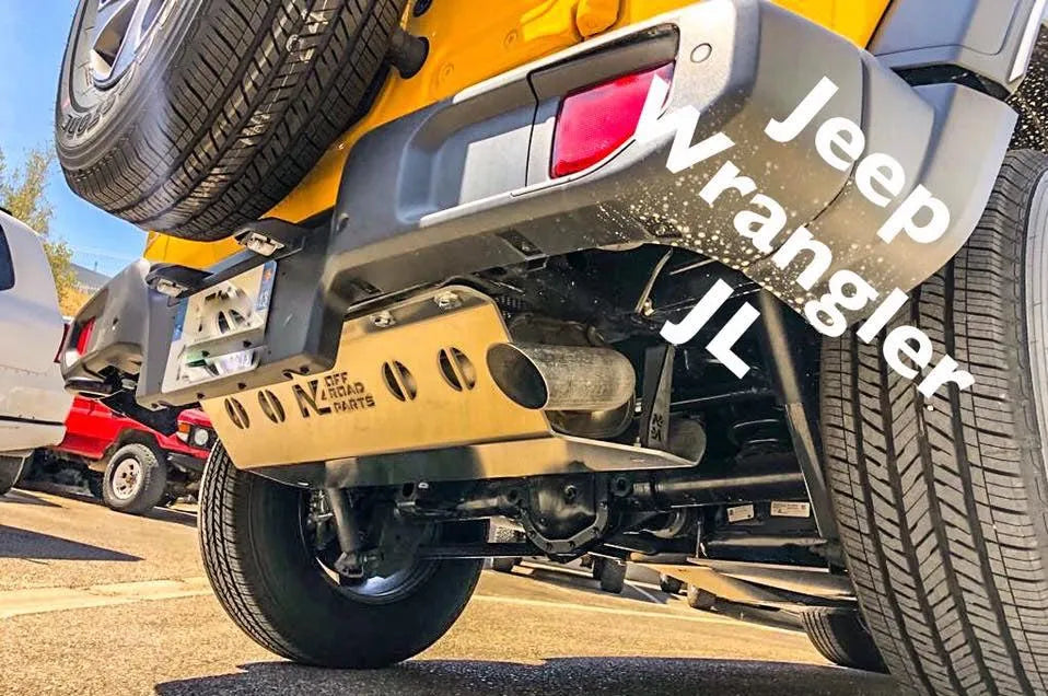 Blindage Arrière Silencieux 6mm Aluminium Jeep Wrangler JL | N4 Offroad sur Xperts4x4 Accessoires 4x4 Off-Road