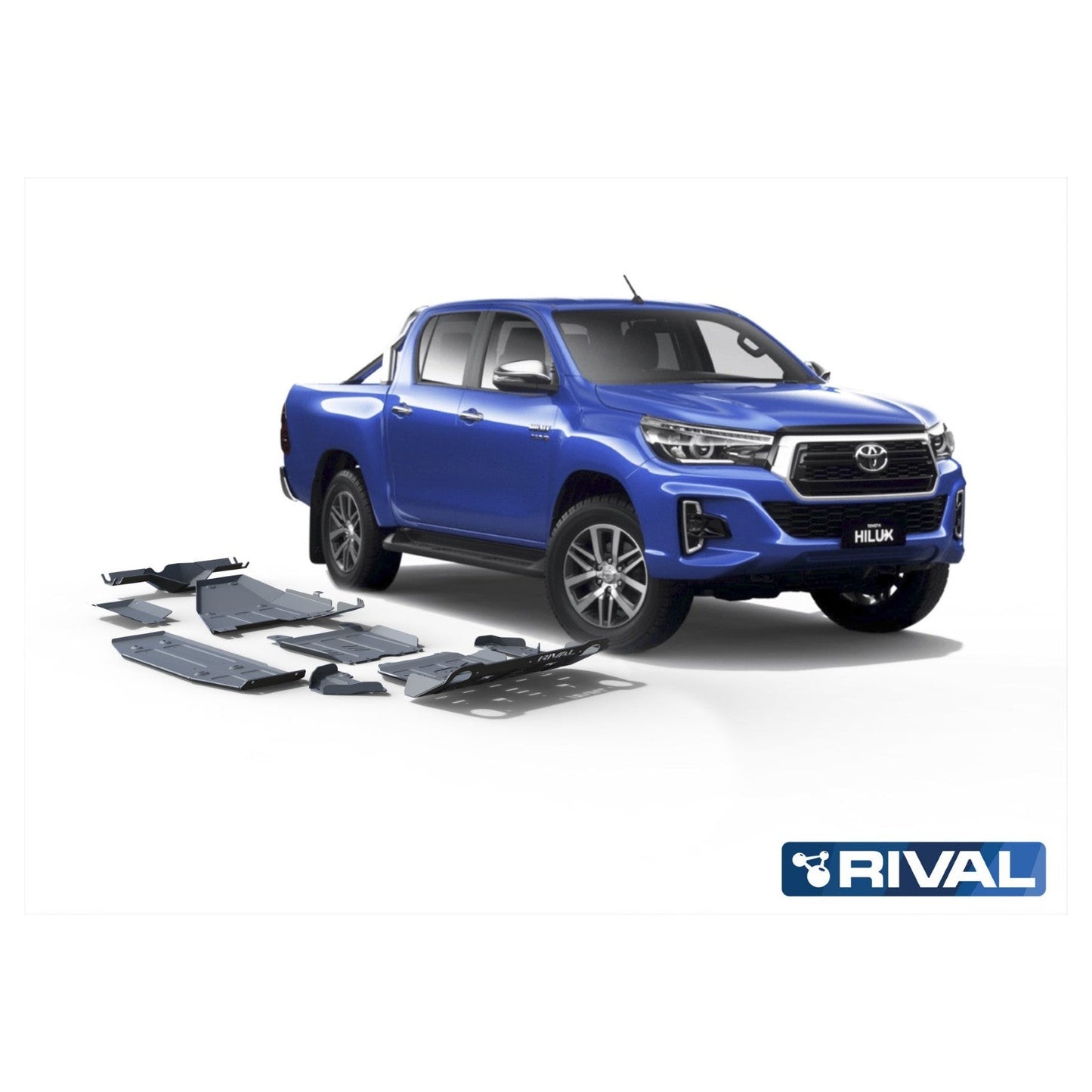 Kit Protections Intégrales RIVAL Toyota Hilux Revo (2016+) - Aluminium 6mm sur Xperts4x4 Accessoires 4x4 Off-Road