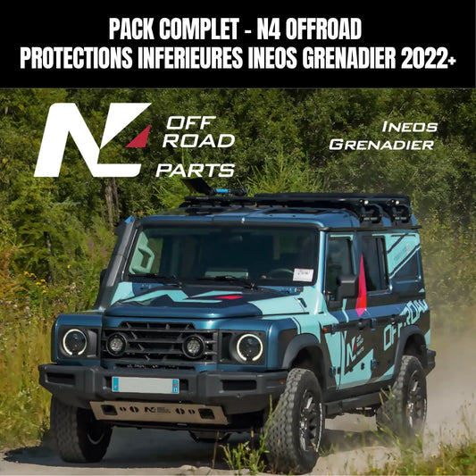 Protection Complète Ineos Grenadier 2022+ N4 Offroad - Pack Blindages Aluminium - INEOS Grenadier