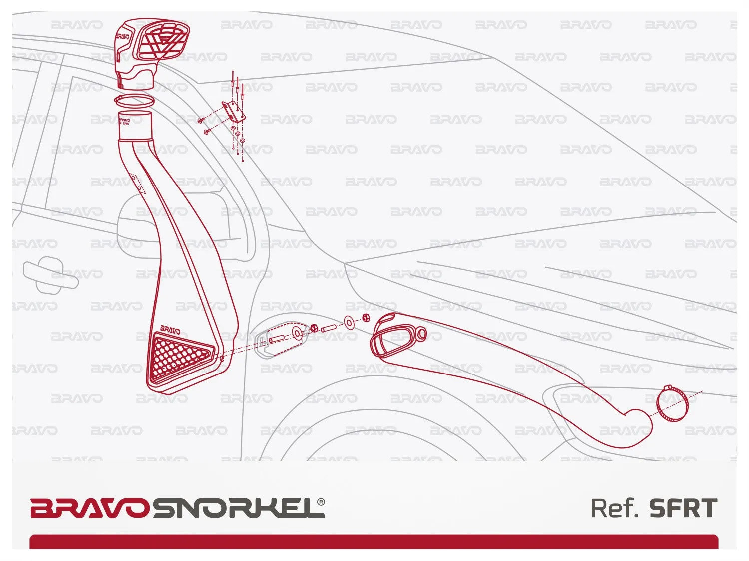 Snorkel Bravo 4x4 - Ford Ranger Raptor 2018-2022 sur Xperts4x4 Accessoires 4x4 Off-Road